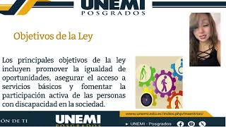 LEY ORGANICA DE DISCAPACIDAD [upl. by Haiasi]