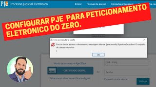 Acessar PJE com Token e PJEOffice p Peticionamento Eletronico do zero corrigindo erros ao assinar [upl. by Hardden]