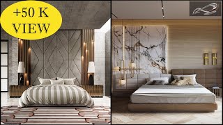 Modern Bedroom Bed Back Wall Design  Bedroom Headboard Back Wall  Wall Decor Ideas 2022  IAS [upl. by Dewitt]