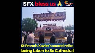 St Francis Xavier’s sacred relics being taken to Se Cathedral [upl. by Nagrom]