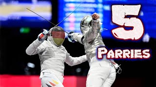 Fencing Basics The 5 Parries of Sabre [upl. by Wesla]