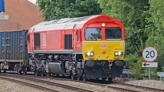 Evening Trains at Thornaby  66100  66131  66176  66427  66652  Tones 200624 [upl. by Hovey]