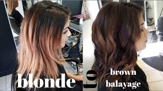 from BLONDE to DARK BROWN BALAYAGE [upl. by Orsay]