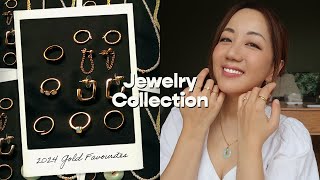 My Gold Jewelry Collection 2024 Everyday Minimalist amp Timeless Jewelry [upl. by Lairea]