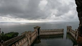 Exploring  View of Lake Garda from Castello Scaligero di Sirmione 4K [upl. by Bernardine]