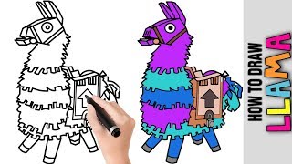 How To Draw Fortnite Skins ★ Characters ★ Llama ★ Cute Easy Drawing Tutorial For Beginners [upl. by Dercy879]