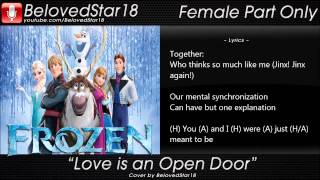 Love is an Open Door  Instrumental and Female Part Only Repost [upl. by Imat]