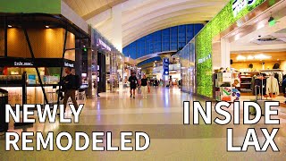 4K LAX  Walking inside Newly Remodeled Tom Bradley INTERNATIONAL Airport USA  4K [upl. by Christoph]