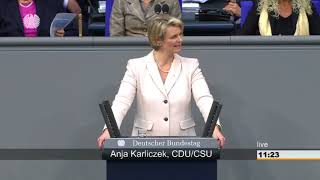 Anja Karliczek Stärkung der betrieblichen Altersversorgung Bundestag 10032017 [upl. by Ahsinid]