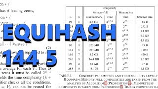 Equihash 1445  The New Algorithm That Requires 25GB of Memory [upl. by Cozza]