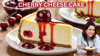 No Bake Cherry Cheese Cake  How to make the Perfect Cheese Cake with Cherry Sauce  Chef Amrita [upl. by Anirtac]