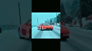 FERRARI x SNOW ❤ shortvideo automobilecar caredit winter ferrari viralvideo fyp trending [upl. by Perlman]