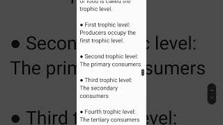 What is Trophic Level Class 12 Biology Chapter 14 [upl. by Virendra]