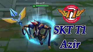 SKT T1 Azir Skin Spotlight  PreRelease  LOL [upl. by Eisenhart]