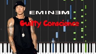 Eminem  Guilty Conscience Piano Tutorial ♫ [upl. by Marb]