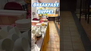 Breakfast buffet and renovation update  Day 29 breakfastbuffet breakfast dailyshorts [upl. by Nnylannej]