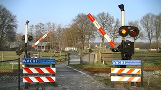 Spoorwegovergang Lunteren  Dutch railroad crossing [upl. by Adnihc]