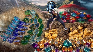 MASSIVE Gemstone COIN FOUND ON THE OREGON TRAIL Metal Detecting Incredible Finds [upl. by Hekking]