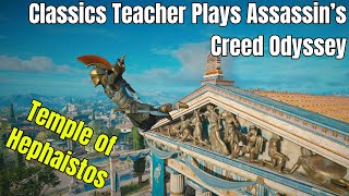 Exploring the TEMPLE OF HEPHAISTOS while FIGHTING FOR MY LIFE in Assassins Creed Odyssey [upl. by Najram]