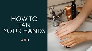 How To Self Tan Your Hands AmandaHarringtonLondon [upl. by Leahkim250]