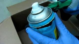 How to decant aerosol paint for Airbrush spraying safely [upl. by Lamrej]