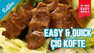 Easy Affordable Heavenly Meals in 10 Minutes  ÇİĞ KÖFTE Turkish Spicy Eatballs with TACO Twist 🌮 [upl. by Hoy122]