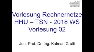 HHU TSN 2018WS Rechnernetze 02 [upl. by Lecia885]