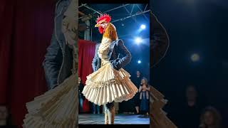 A woman had a fusion performance with a chickenagtperformancedance [upl. by Nnaihs]