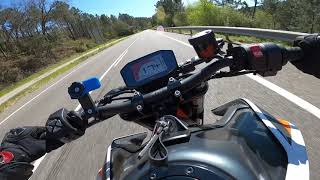 KTM Duke 890R EXPLORING SPAIN POV Akrapovic Full Exhaust [upl. by Donegan]