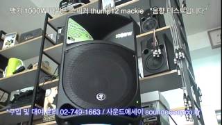 파워드스피커  사운드에세이 SOUNDESSAY  맥키 MACKIE THUMP12  1000W [upl. by Aloisia]