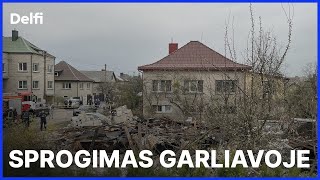 Tiesiogiai – iš Garliavos po sprogimo sugriuvo namas [upl. by Ly628]