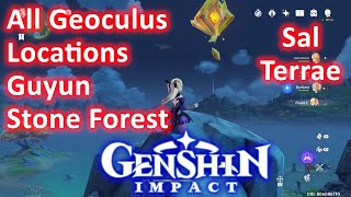 All Geoculus Locations Guyun Stone Forest Sal Terrae Genshin Impact [upl. by Gus]