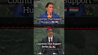 Countries That Support Hungary Vs Countries That Support Serbia [upl. by Oirasec171]