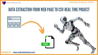 Automation Anywhere 360 Real Time Project Extracting The Data From Webpage to CSV [upl. by Basile]