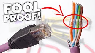 The BEST WAY to Wire Up Ethernet Plugs Cat7  RJ45 Modular Load Bar connectors [upl. by Bronny]