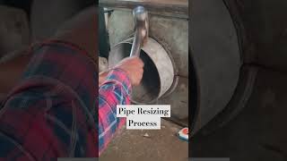 Welded Pipe For Resizing Process 3 ERW  youtubeshorts  welding  pipeline  pipelinework [upl. by Saphra]