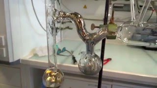 Distillation of Cesium  Destillation von Caesium [upl. by Nwahsem]