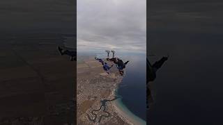 Angle Skydive into Wallaroo Beach saskydiving wallaroo skydiving southaustralia [upl. by Hsirk931]