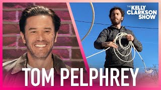 Josh Brolin Taught Tom Pelphrey How To Lasso For Outer Range [upl. by Arbas]