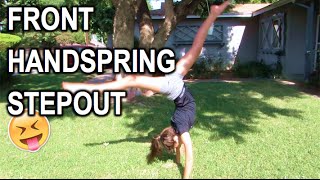 How to do a Front Handspring Stepout [upl. by Anoit394]