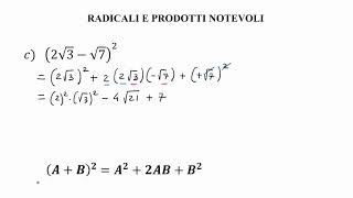 Radicali e prodotti notevoli [upl. by Cyrano601]