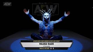 Malakai Black Entrance  AEW Fight Forever [upl. by Nnod]