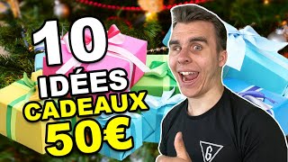 10 IDÉES CADEAUX A 50 EUROS POUR NOEL 2022 [upl. by Yelhs]