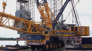 Assembly Process of Lattice Boom Crane Liebherr 1550 Tower Crane In Chinas Highrise Construction [upl. by Daffodil]