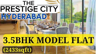 35bhk Model Flat  Prestige City Hyderabad  TPCH  Prestige City Hyderabad Price 3bhk 4bhk flats [upl. by Yrogiarc42]