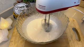 How To Make Perfect Whipped Cream Using Electric Beater  Cake whipped recipe  Happy food Plate 🍦 [upl. by Ryun]