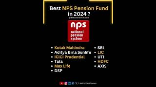 Best NPS Fund Manager in 2024 nps [upl. by Oek742]