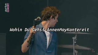 Wohin du gehst Live  Annenmaykantereit Lyrics  SUB español [upl. by Iek]