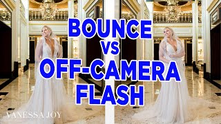 How to Create an Off Camera Flash Look with Bounce Flash  Vanessa Joy [upl. by Ricker]