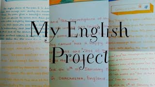 English Literature ProjectClass 12ISC [upl. by Snow]